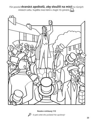 The Apostles Preached the Gospel to All Nations coloring page