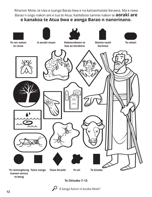 Plagues of Egypt coloring page