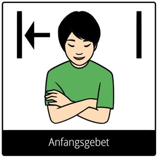 Symbol für Evangeliumsbegriff: Anfangsgebet