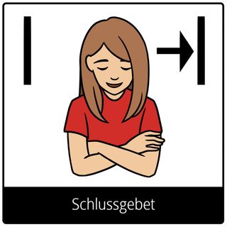 Symbol für Evangeliumsbegriff: Schlussgebet