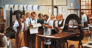 Printing of the first Book of Mormon