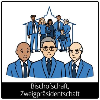 Symbol für Evangeliumsbegriff: Bischofschaft, Zweigpräsidentschaft