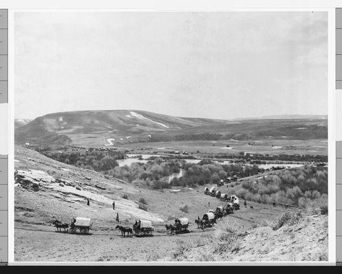 Pioneer wagon train