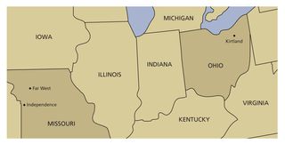 mapa ng hilagang-silangan ng Estados Unidos