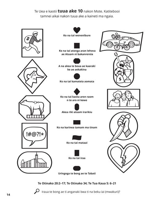 The Ten Commandments coloring page