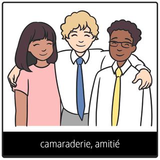 Symbole de l’Évangile pour « camaraderie, amitié »