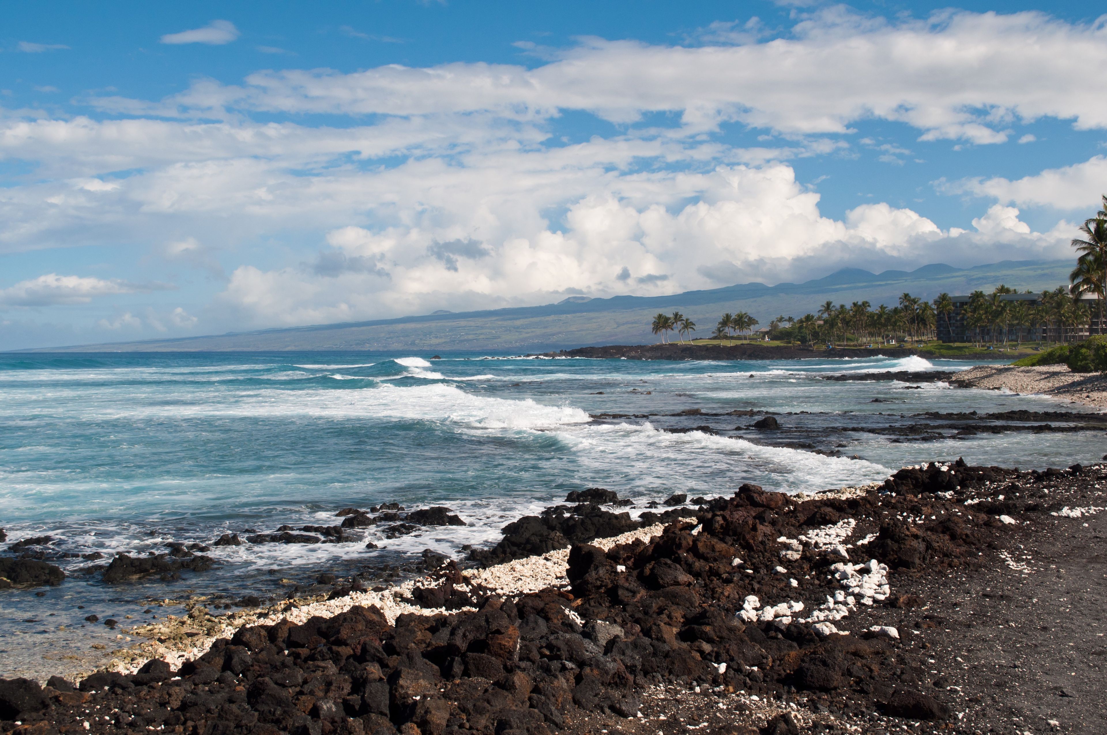 A rocky coastline in Hawaii.