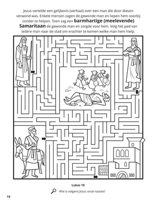 The Good Samaritan coloring page