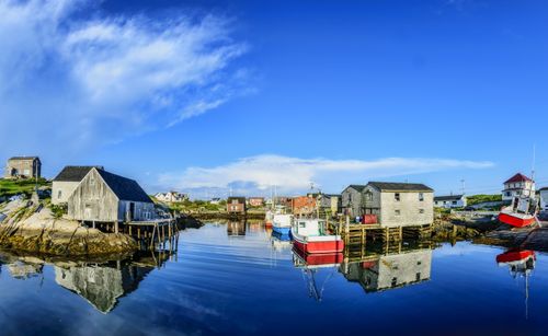 Town on waterfront