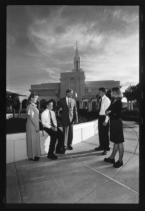 group at temple