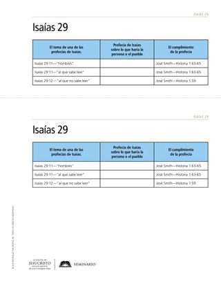 handout, Isaiah chart