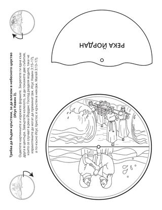 страница с материал за дейности: Трябва да бъдем кръстени, за да влезем в небесното царство