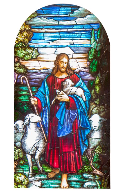 The Good Shepherd stained glass