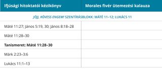 3. ábra: Morales fivér ütemterve