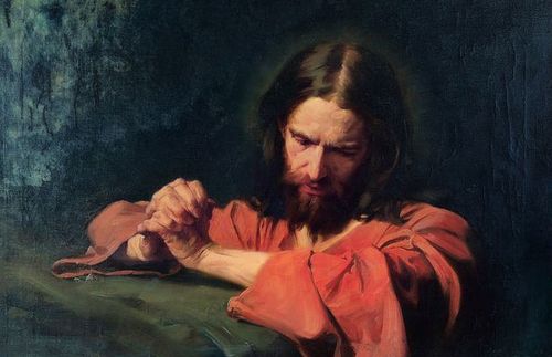 Jesus a orar no jardim do Getsémani