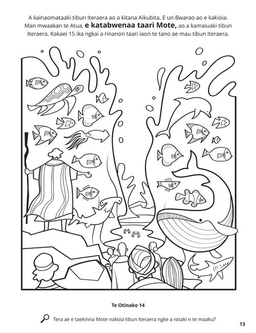 Parting the Red Sea coloring page