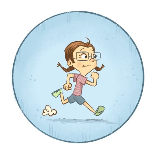 girl running