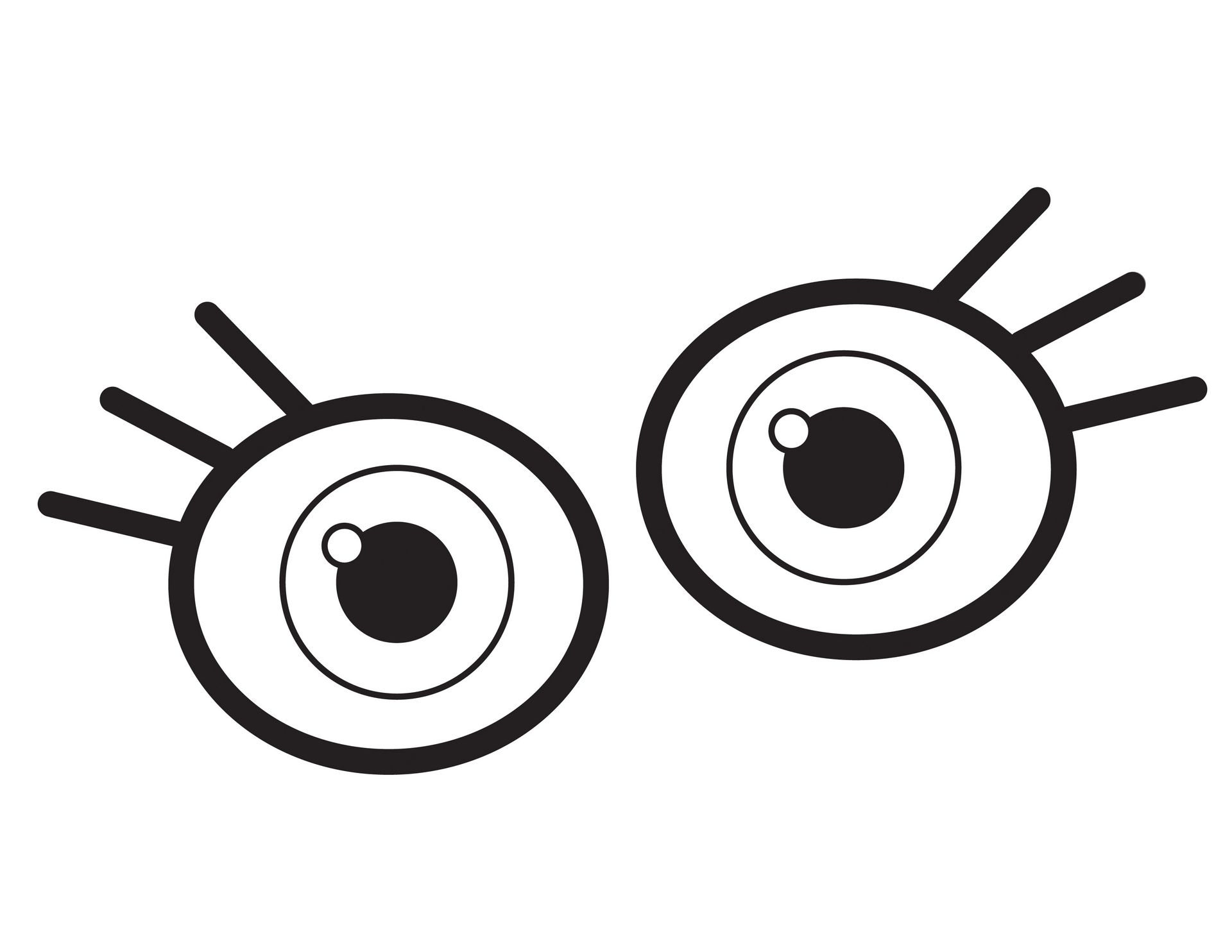 An illustration of two eyes.