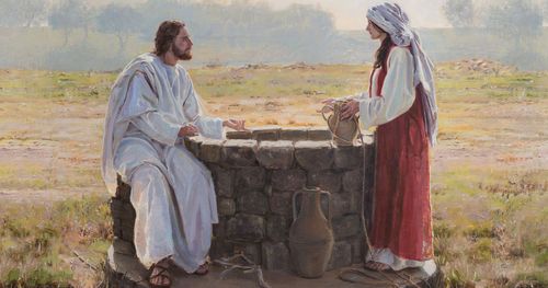 Jesus sitting at the well with a Samaritan woman. John 4:13-14. A wellspring is a continually flowing well. We can only realize it’s saving benefits if we come and drink deeply of its waters. The living water that Jesus spoke of is available to all if we will but drink