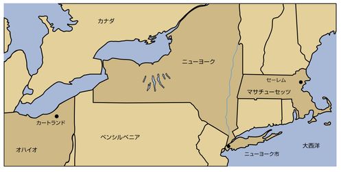 アメリカ合衆国東部の地図