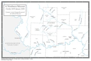 map, northwest Missouri
