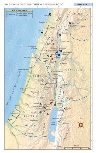 map, Holy Land in New Testament Times