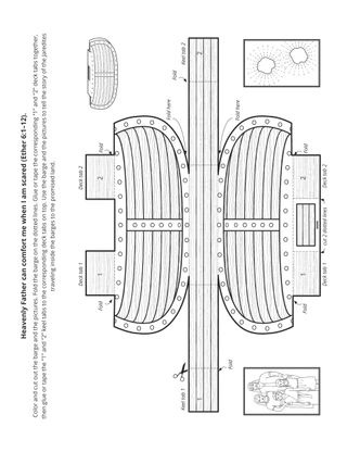 activity page: Heavenly Father helped the Jaredites build barges