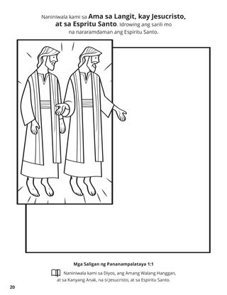 First Article of Faith coloring page