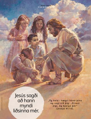 Jesus comforting a child