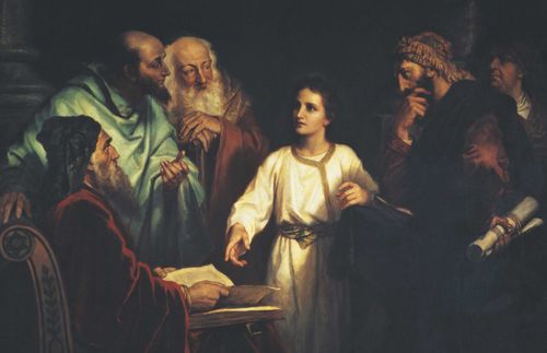 young Jesus in the temple