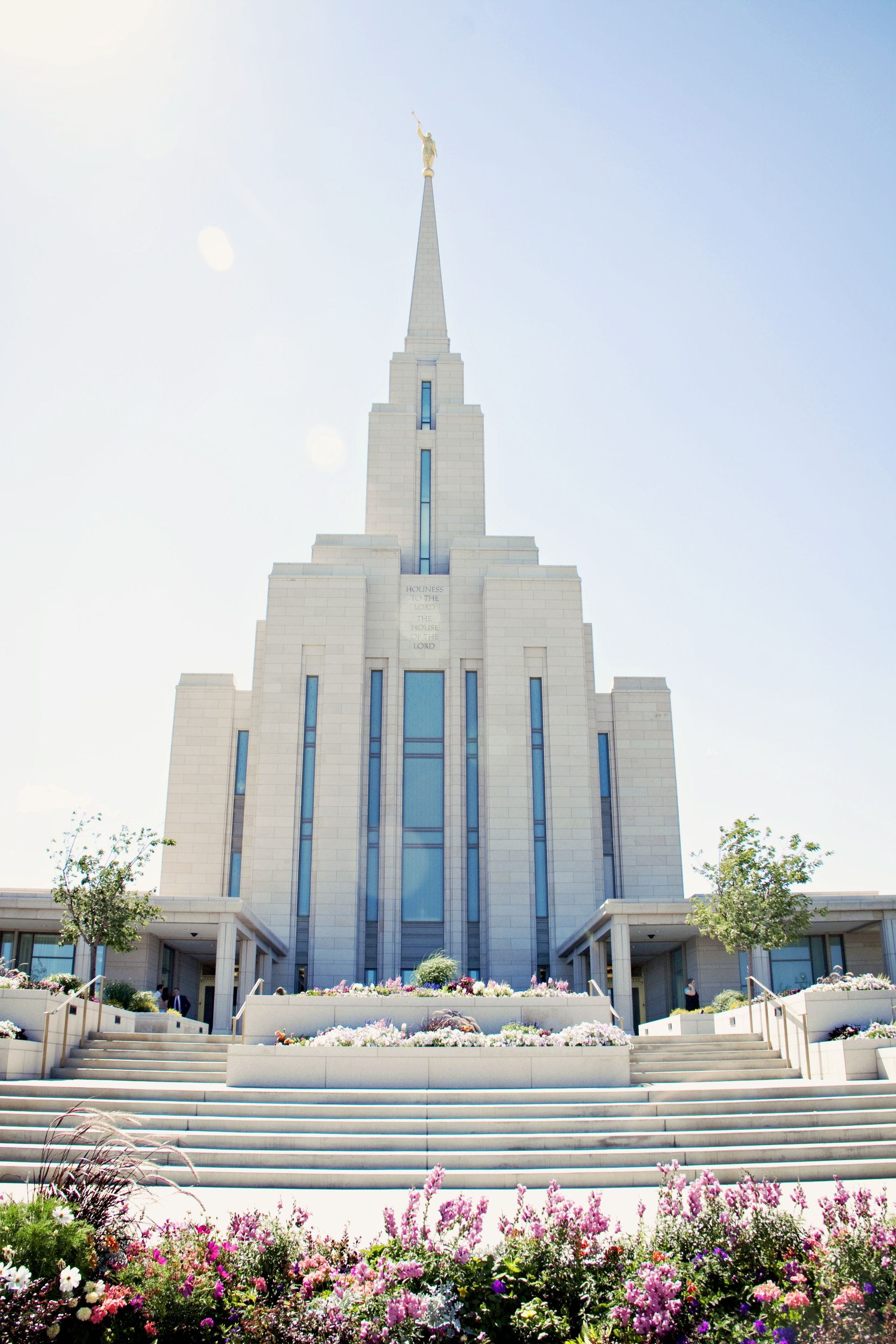 The Oquirrh Mountain Utah Temple, including entrance and scenery.