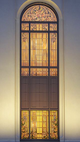 Star Valley Wyoming Temple window