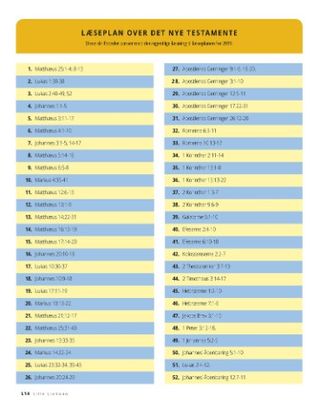 New Testament Reading Chart 2