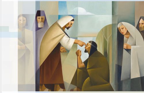 Christ healing the blind