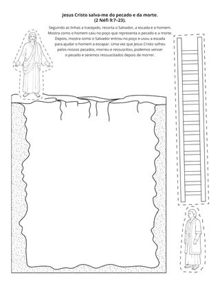 página de atividades: Jesus Cristo salva-nos do pecado e da morte