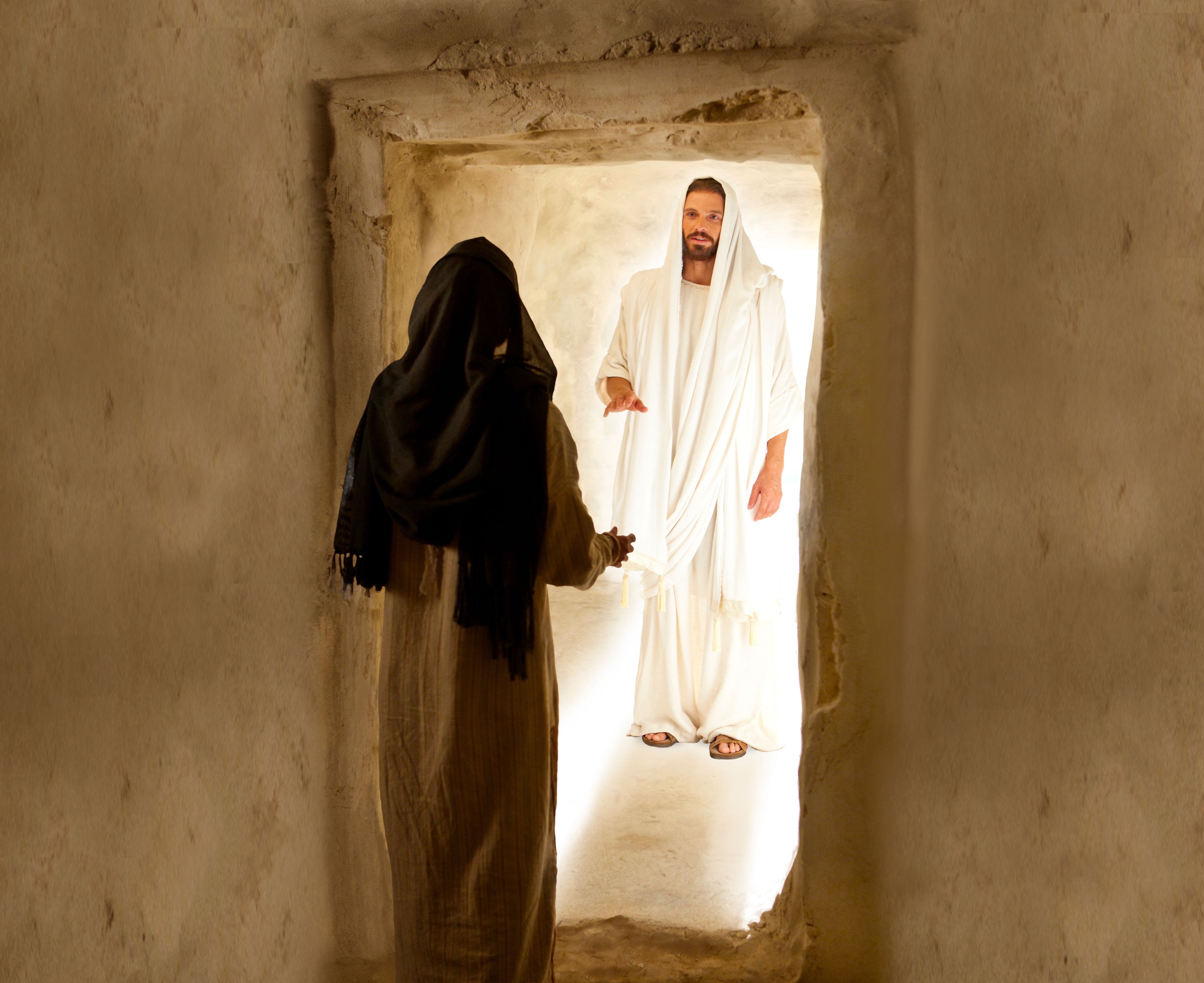 María Magdalena habla con Cristo después de Su resurrección.