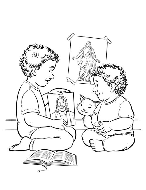 coloring page of I Can Share the Gospel