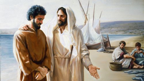 Jesus ministering to an individual