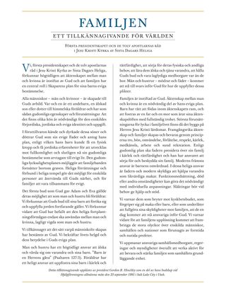 tillkännagivandet om familjen