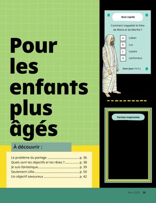 page de couverture pour les enfants plus âgés