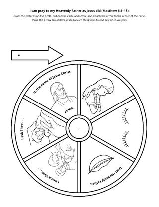 活動頁：我可以像耶穌那樣禱告。