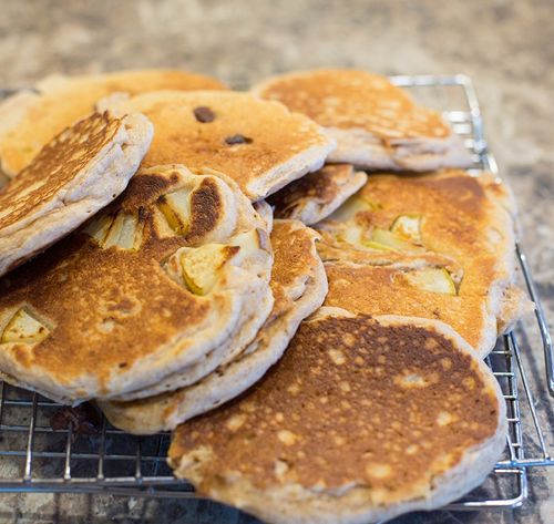 stack of finished pancakes