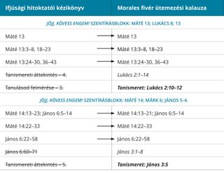 5. ábra: Morales fivér ütemterve