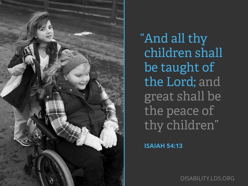 “And all thy children shall be taught of the lord; and great shall be the peace of thy children.”—Isaiah 54:13 © undefined ipCode 1.
