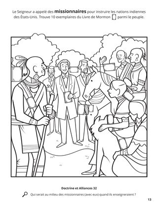 Missionaries Called to the American Indian Nations coloring page