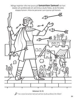 Samuel the Lamanite coloring page