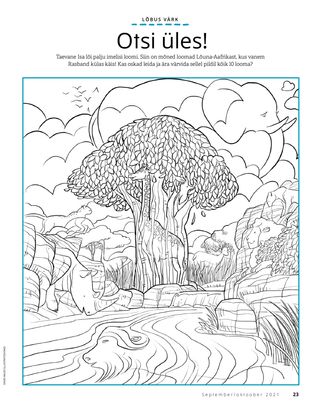 coloring page with hidden animal picture