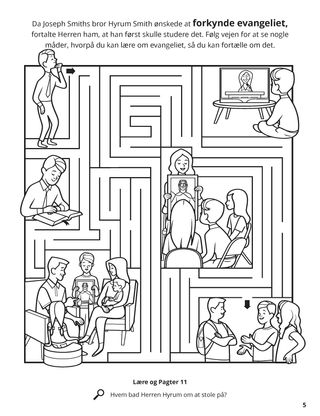 The Lord Told Hyrum to Study the Scriptures coloring page