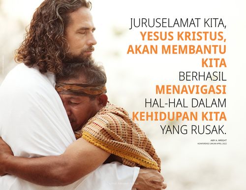 data-poster Yesus Kristus merangkul seorang pria