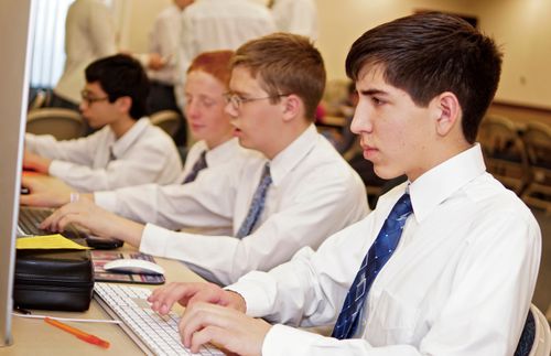 young men on computers